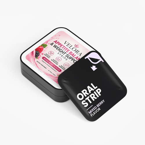 VELORA Balance Strips — Mixed Berry (30 Oral Strips)