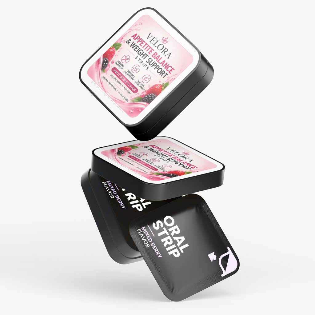 VELORA Balance Strips — Mixed Berry (30 Oral Strips)